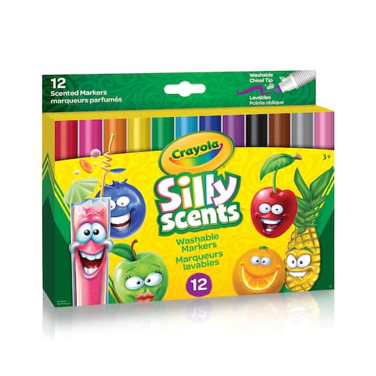 8 Packs: 12 ct. (96 total) Crayola&#xAE; Silly Scents&#x2122; Washable Chisel Tip Markers